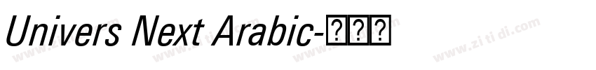 Univers Next Arabic字体转换
